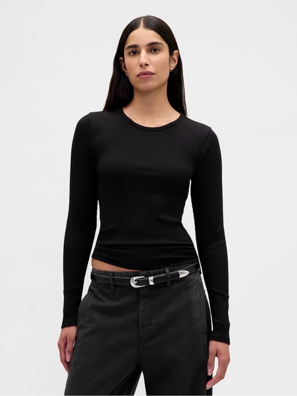 Modern Compact Rib Crop T-Shirt